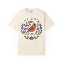 Load image into Gallery viewer, Illinois State Bird and Flower Graphic T-shirt