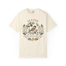 Load image into Gallery viewer, Maine State Bird and Flower Graphic T-shirt
