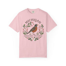 Load image into Gallery viewer, Michigan State Bird and Flower Graphic T-shirt