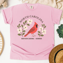 Load image into Gallery viewer, North Carolina State Bird and Flower Tee | Northern Cardinal & Dogwood