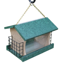 Load image into Gallery viewer, Large Hopper Style Bird Feeder with Two Suet Cages