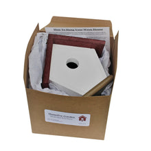 Load image into Gallery viewer, Hanging Wren and Chickadee House (Cherry) Made From Recycled Poly Lumber