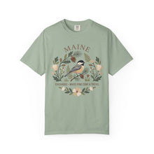 Load image into Gallery viewer, Maine State Bird and Flower Graphic T-shirt
