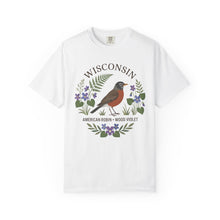 Load image into Gallery viewer, Wisconsin State Bird and Flower Graphic T-shirt
