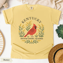 Load image into Gallery viewer, Kentucky State Bird and Flower Tee | Northern Cardinal &amp; Goldenrod
