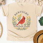 Kentucky State Bird and Flower Tee | Northern Cardinal & Goldenrod
