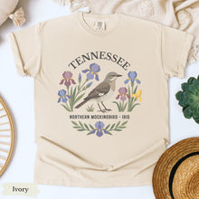 Load image into Gallery viewer, Tennessee State Bird and Flower Tee | Mockingbird &amp; Iris
