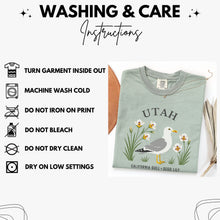 Load image into Gallery viewer, Utah State Bird and Flower Tee | California Gull &amp; Sego Lily
