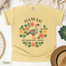 Load image into Gallery viewer, Hawaii State Bird and Flower Tee | Nene Goose &amp; Hibiscus
