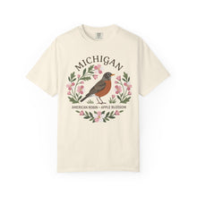 Load image into Gallery viewer, Michigan State Bird and Flower Graphic T-shirt
