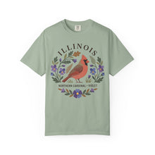Load image into Gallery viewer, Illinois State Bird and Flower Graphic T-shirt
